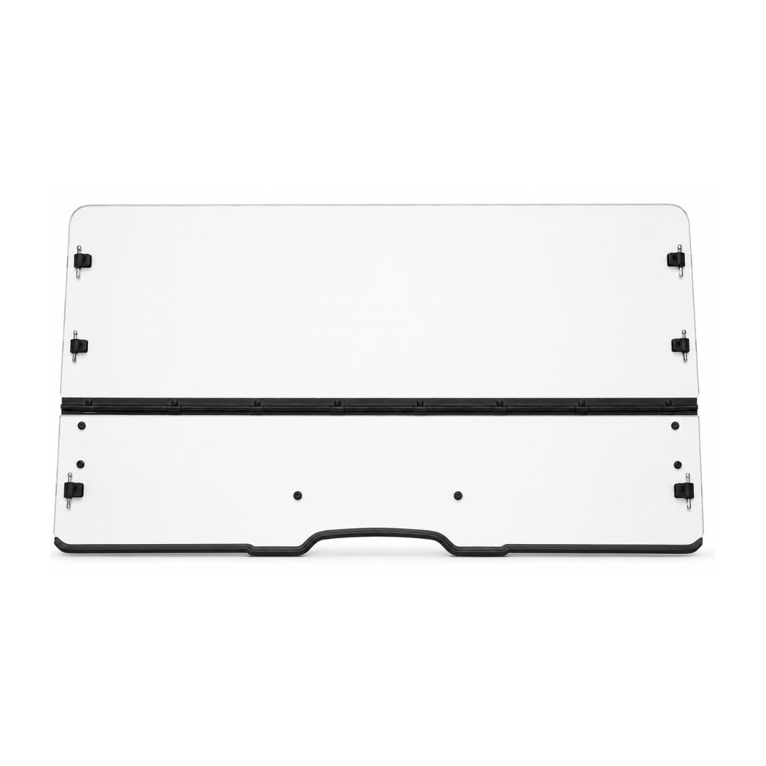 2019-2024 Arctic Cat Prowler Pro and Tracker 800SX tilting UTV windshield, clear polycarbonate with black center hinge