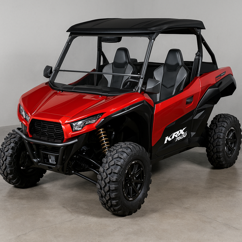 2022+ KAWASAKI KRX 1000 TILTING UTV WINDSHIELD - FOR FACTORY HARD TOP (TK00641, TK00642 & TK00643)