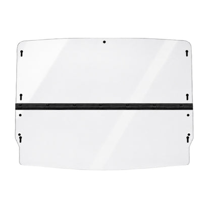 2021-2026 Can-Am Commander tilting UTV windshield, clear polycarbonate with black center hinge