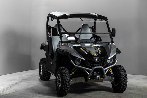 TK00842 YAMAHA WOLVERINE TILTING UTV WINDSHIELD - SCRATCH RESISTANT 1/4” - FOR FACTORY HARD TOP