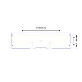 2018-2024 ARCTIC CAT PROWLER PRO WITH PRO FIT FRAME (COMPATIBLE WITH TRACKER 800SX) HALF UTV WINDSHIELD (TK00133, TK00365 & TK00423)