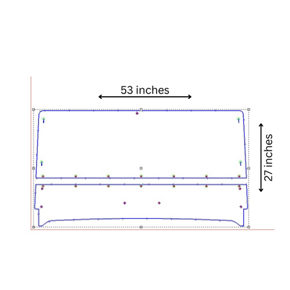 MAHINDRA MPACT TILTING UTV WINDSHIELD - FOR FACTORY HARD TOP (TK00176, TK00206 & TK00207)