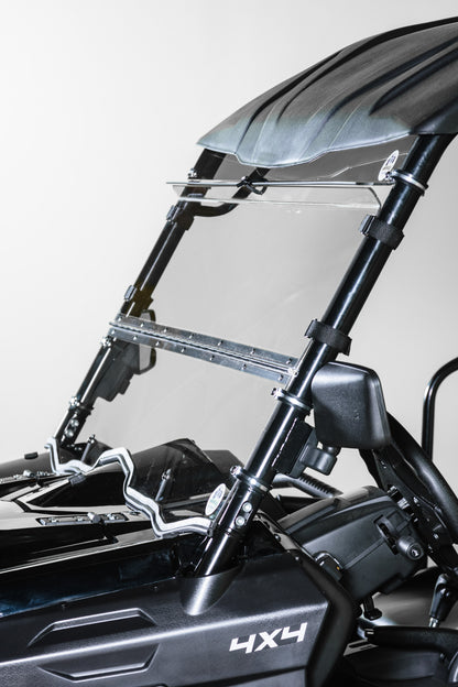CFMOTO UFORCE 500/800 TILTING UTV WINDSHIELD WITH TINTED VISOR - FOR FACTORY HARD TOP (TK00138, TK00315 & TK00555)