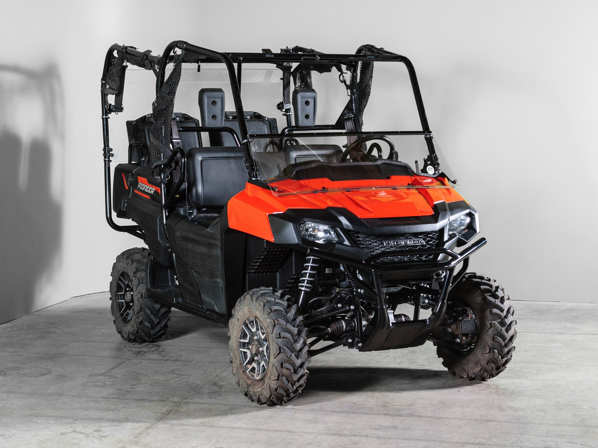 TK00131 HONDA PIONEER 700 TILTING UTV WINDSHIELD - STANDARD 3/16" - FOR FACTORY HARD TOP
