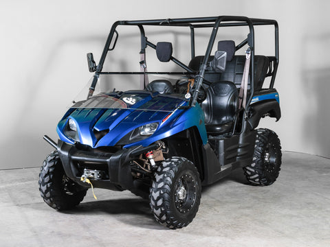 TK00140 2008-2009 KAWASAKI TERYX TILTING UTV WINDSHIELD - STANDARD 3/16" - FOR FACTORY HARD TOP 