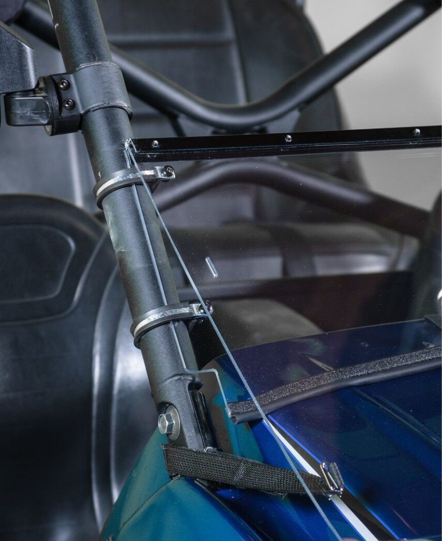 2008-2009 KAWASAKI TERYX 2 SEATER TILTING UTV WINDSHIELD - FOR FACTORY HARD TOP (TK00140, TK00198 & TK00882)