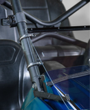 TK00140 2008-2009 KAWASAKI TERYX 2 SEATER TILTING UTV WINDSHIELD - STANDARD 3/16" - FOR FACTORY HARD TOP