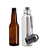 BottleKeeper - The Standard 2.0 - The Original Stainless Steel Bottle  Holder and Insulator to Keep Your Beer Colder (Red)