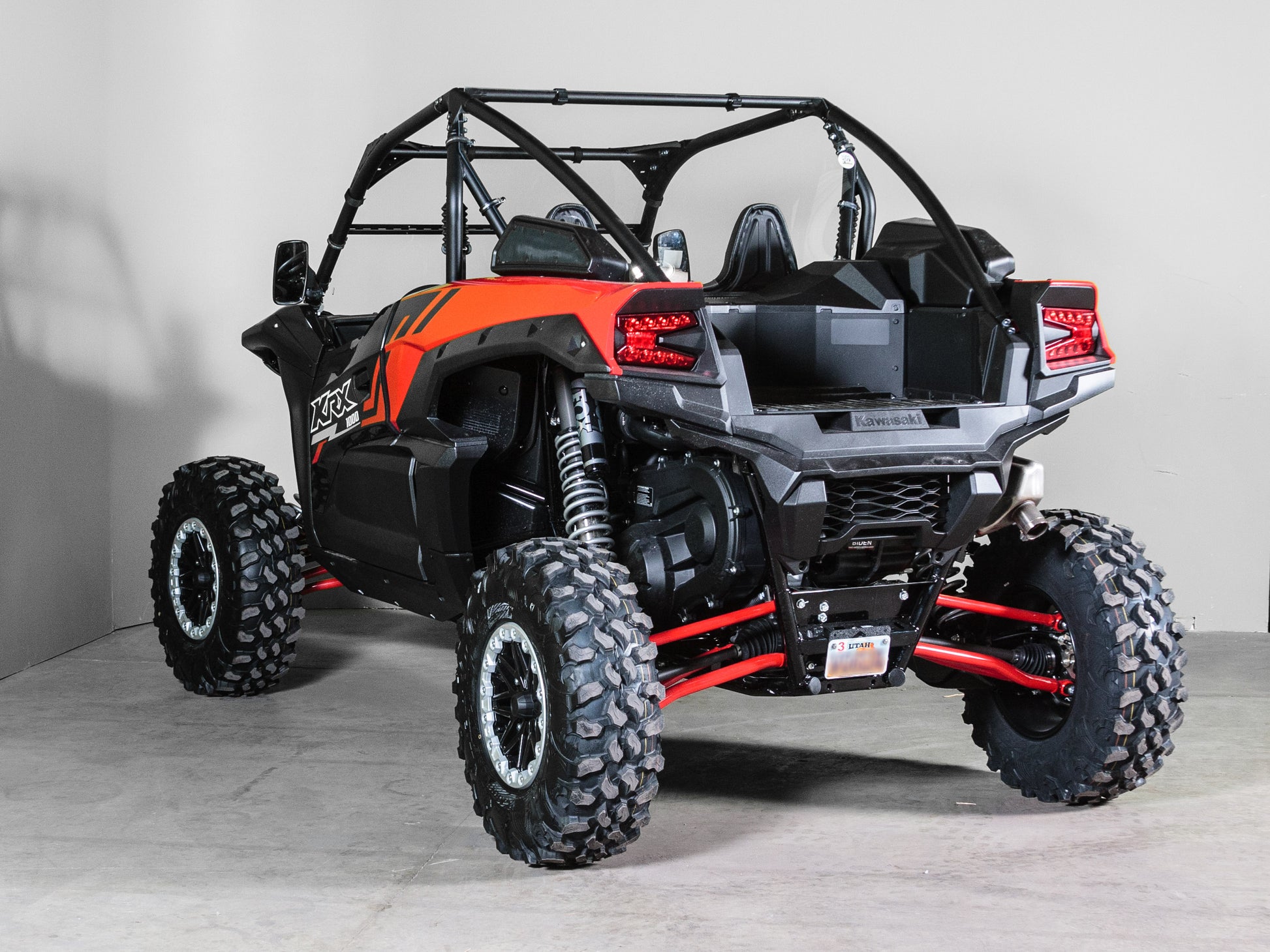 TK00653 2022+ KAWASAKI KRX 1000 REAR UTV WINDSHIELD - STANDARD 3/16"