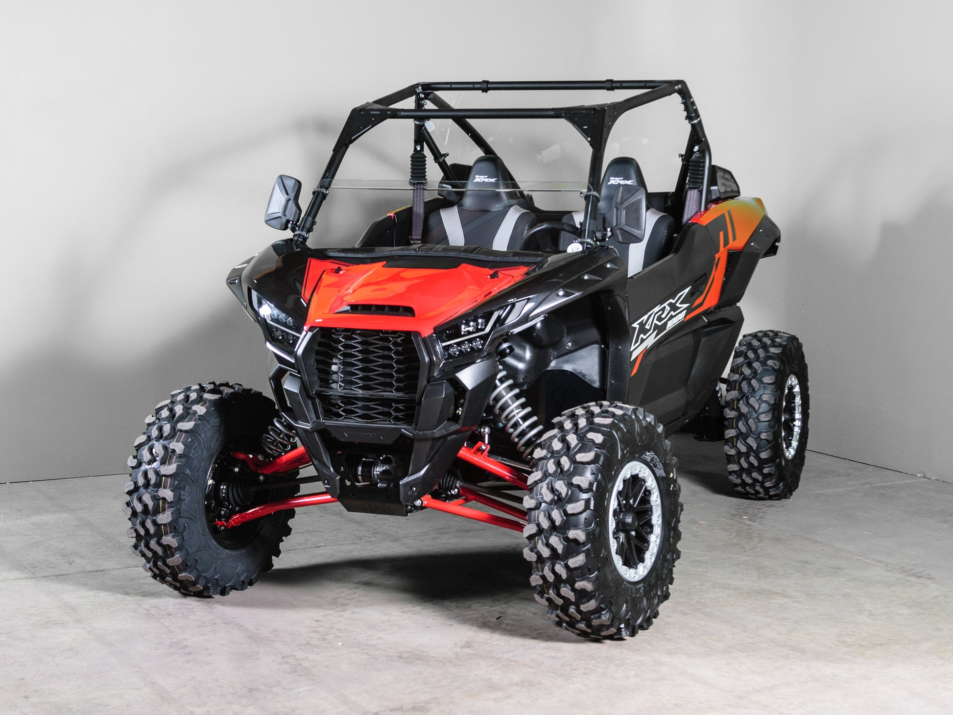 TK00647 2022+ KAWASAKI KRX 1000 HALF UTV WINDSHIELD - STANDARD 3/16"