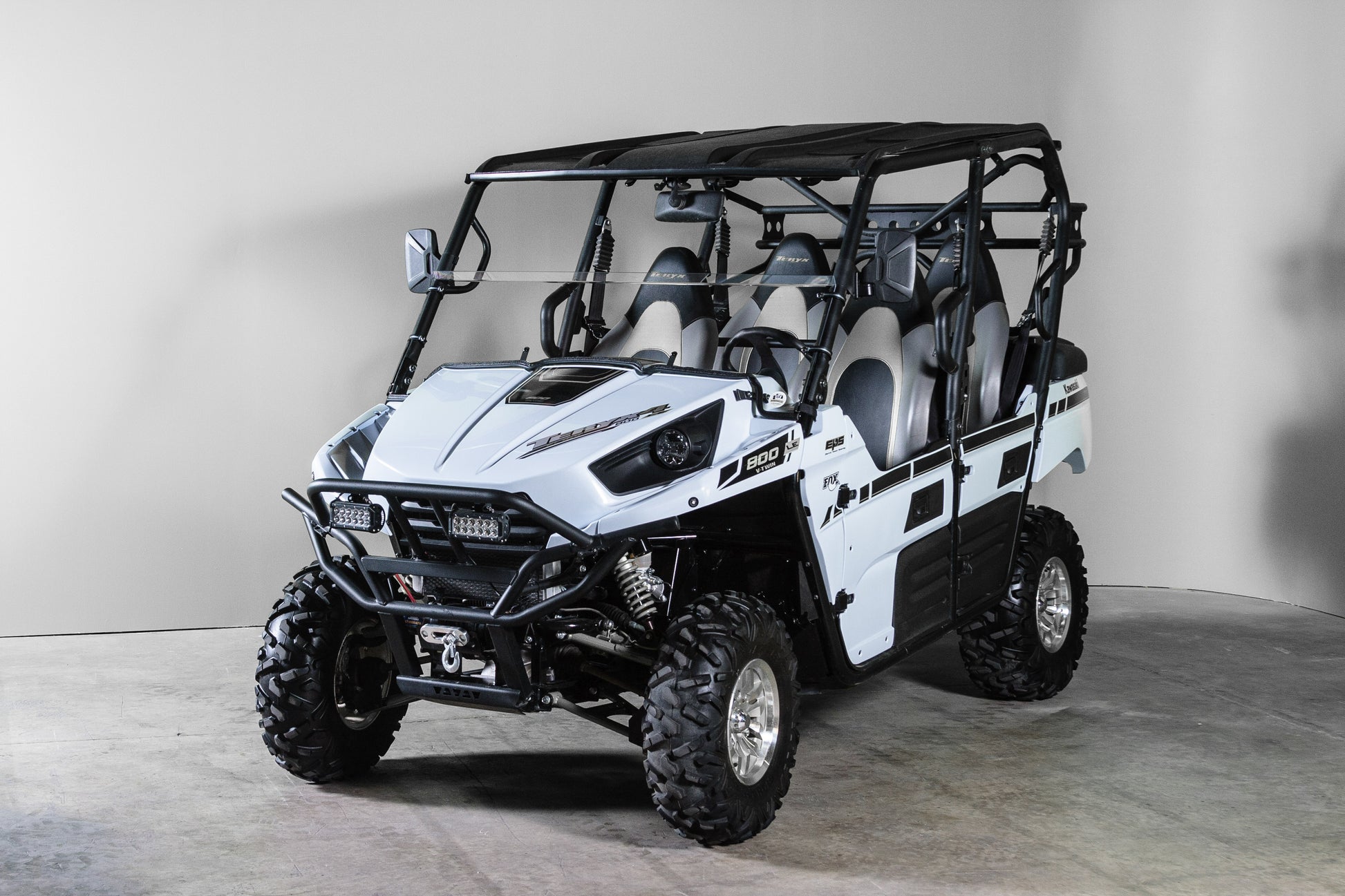 TK00894 2012-2014 KAWASAKI TERYX 4 SEATER HALF UTV WINDSHIELD - STANDARD 3/16"