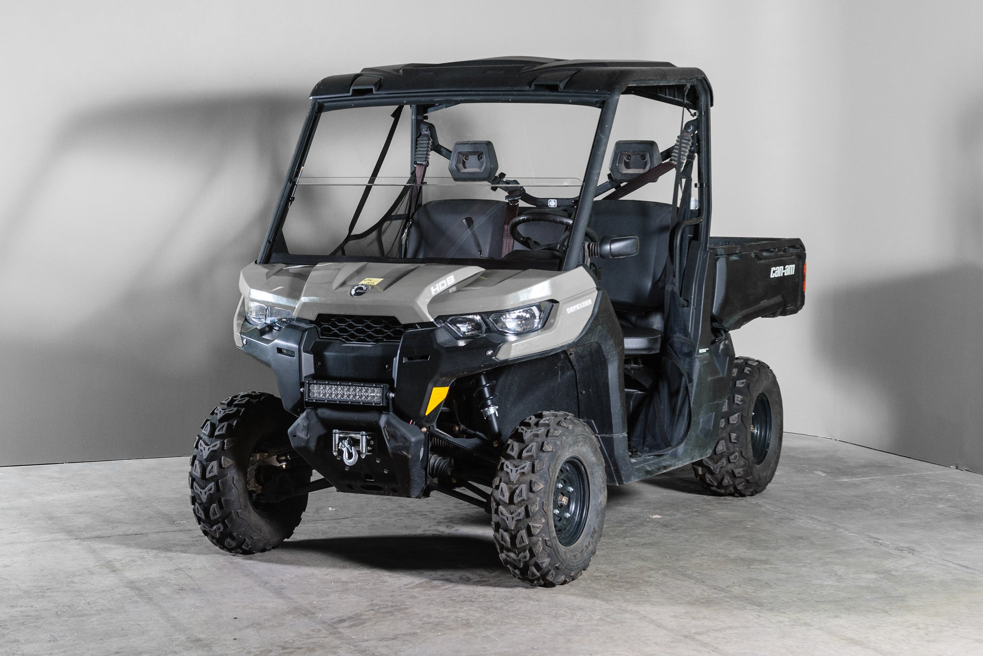 TK00171 CAN-AM DEFENDER WITH PRO FIT FRAME HALF UTV WINDSHIELD - STANDARD 3/16"