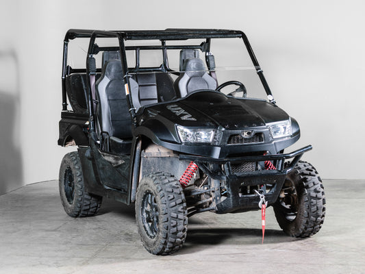 TK00667 2018+ KYMCO 700i, 2 AND 4 SEATER HALF UTV WINDSHIELD - STANDARD 3/16"