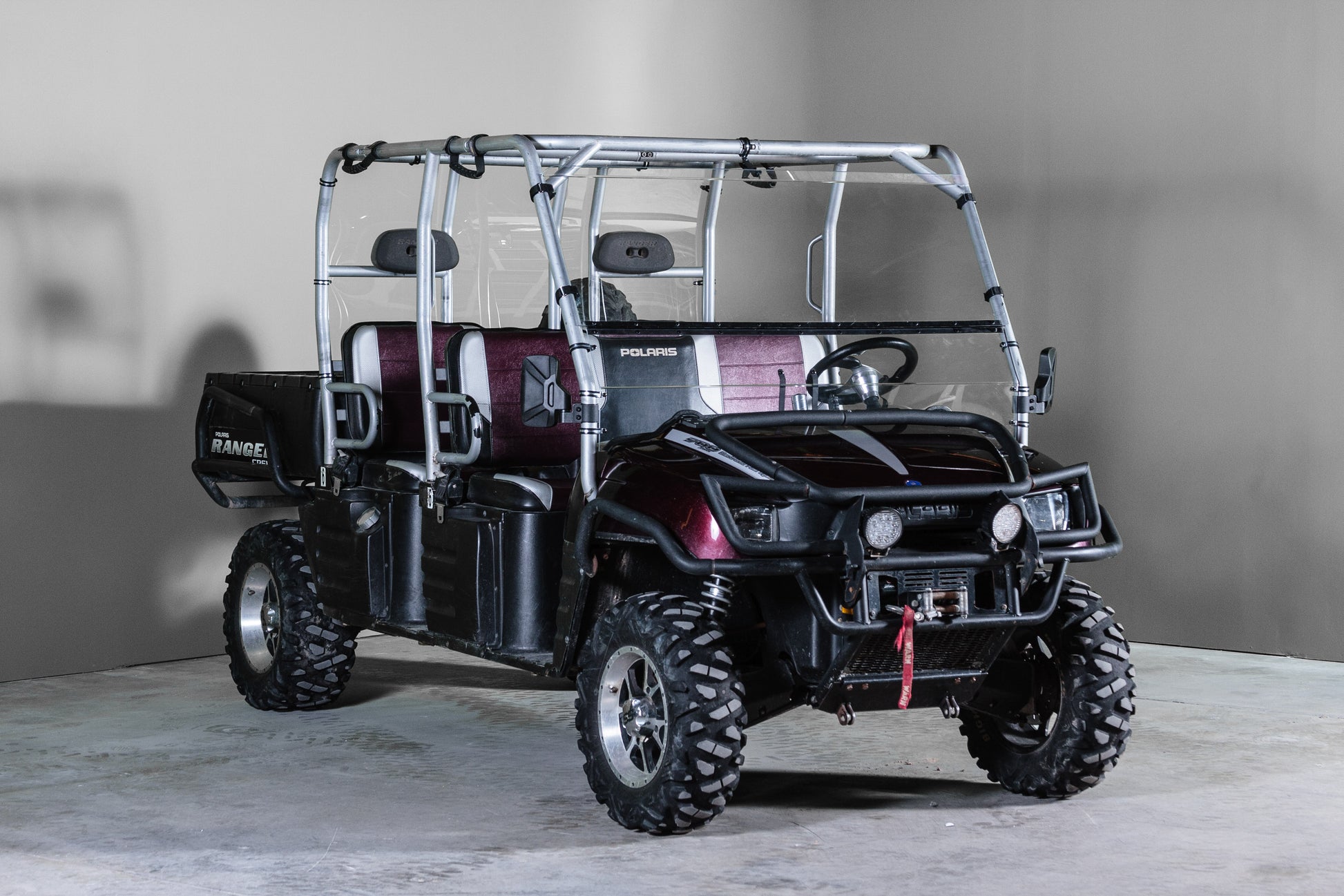 TK00223 2003-2009 POLARIS RANGER CREW TILTING UTV WINDSHIELD - STANDARD 3/16" - FOR SOFT OR NO TOP 