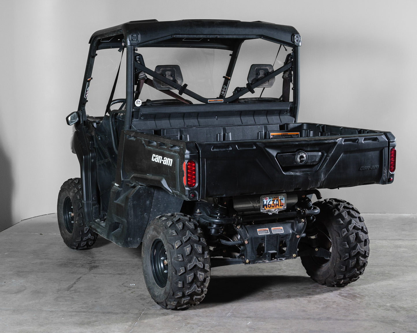 TK00476 CAN-AM DEFENDER WITH PRO FIT FRAME REAR UTV WINDSHIELD - STANDARD 3/16"