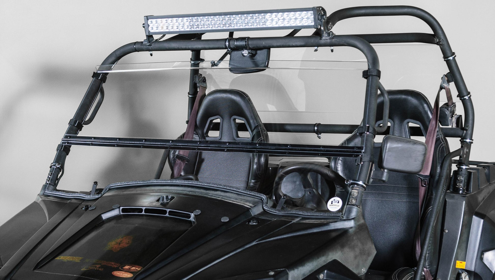 TK00712 ODES RAIDER/RAVAGER TILTING UTV WINDSHIELD - SCRATCH RESISTANT 3/16” - FOR SOFT OR NO TOP