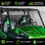 TERRARIDER KAWASAKI TERYX (2014) 2 SEATER FULL UTV WINDSHIELD - STANDARD 3/16”