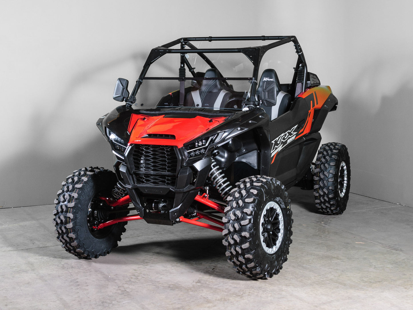 TK00645 2022+ KAWASAKI KRX 1000 TILTING UTV WINDSHIELD - SCRATCH RESISTANT 3/16" - FOR SOFT OR NO TOP 