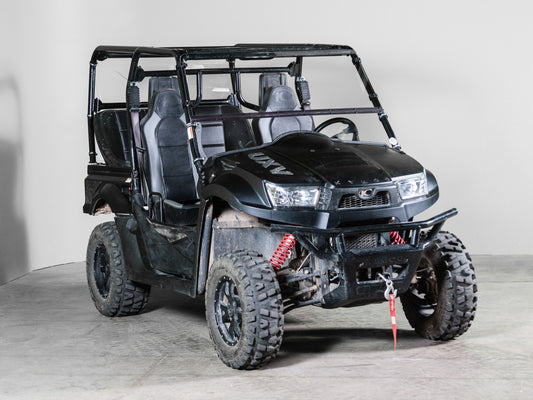 TK00664 2018+ KYMCO 700i, 2 AND 4 SEATER TILTING UTV WINDSHIELD - STANDARD 3/16" - FOR SOFT OR NO TOP 