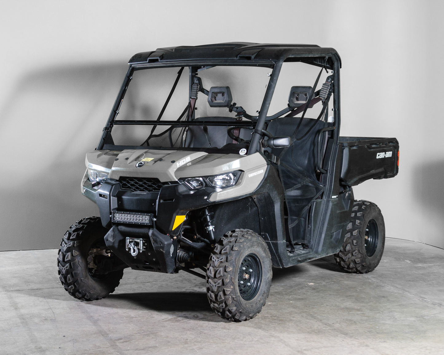 TK00253 CAN-AM DEFENDER WITH PRO FIT FRAME TILTING UTV WINDSHIELD - STANDARD 3/16" - FOR SOFT OR NO TOP