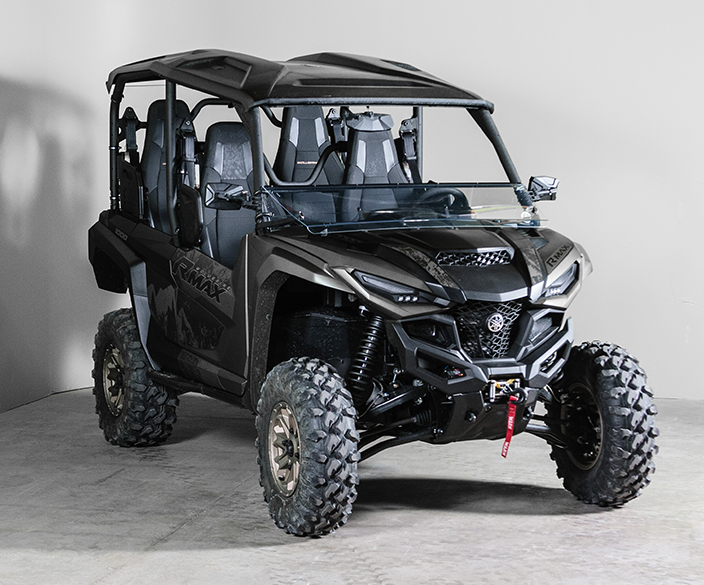 TK00310 YAMAHA RMAX TILTING UTV WINDSHIELD - STANDARD 3/16" - FOR SOFT OR NO TOP